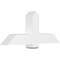 Ekena Millwork Eugene Architectural Grade PVC Gable Bracket, 48"W x 20"H x 6"D x 6"F, 10/12 Pitch GBP048X20X0606EUG00 - alternate 1